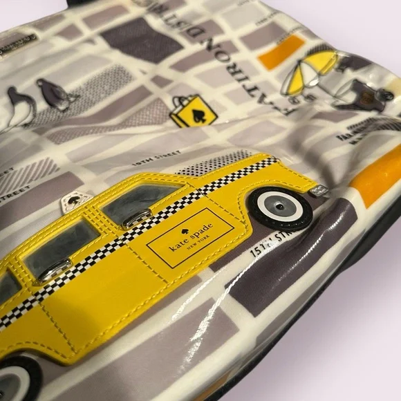 Kate Spade Francis Tote Bag With New York Taxi Cab Design - Picture 4 of 13